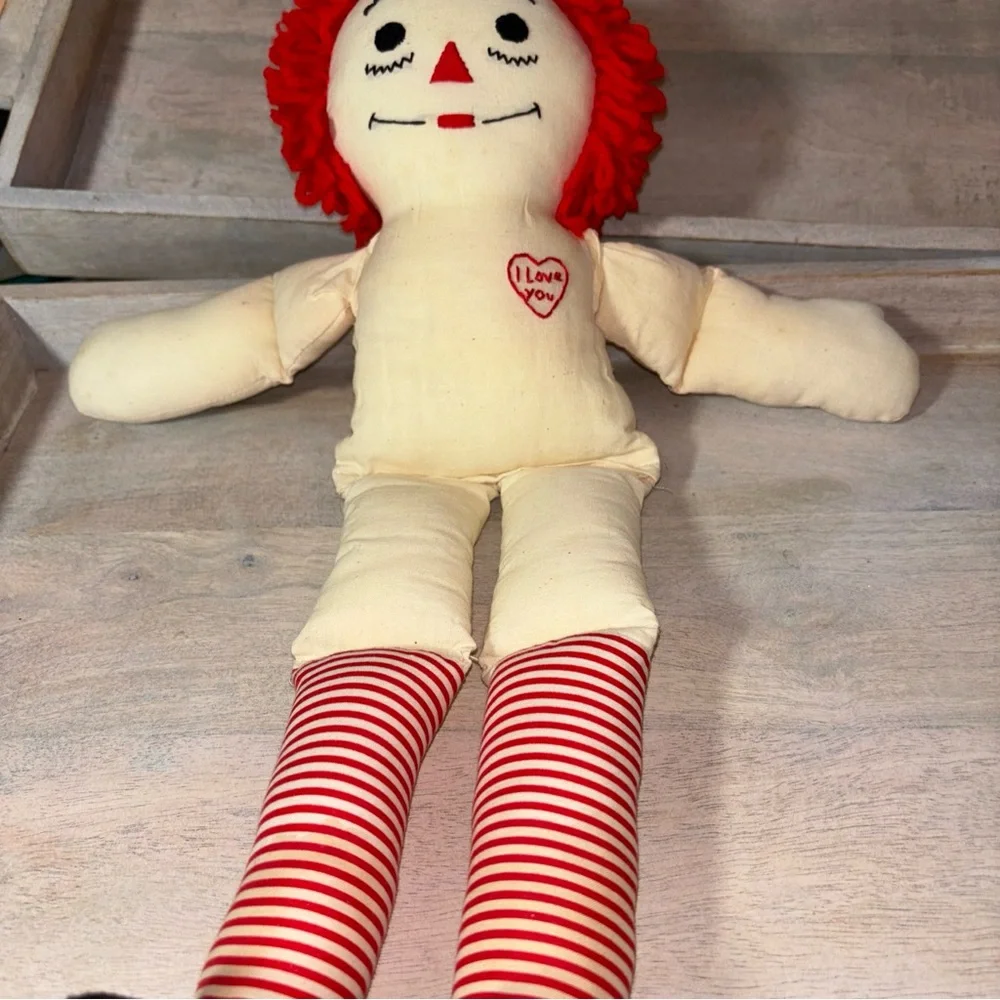 raggedy Andy vintage handmade  18 inches tall‎